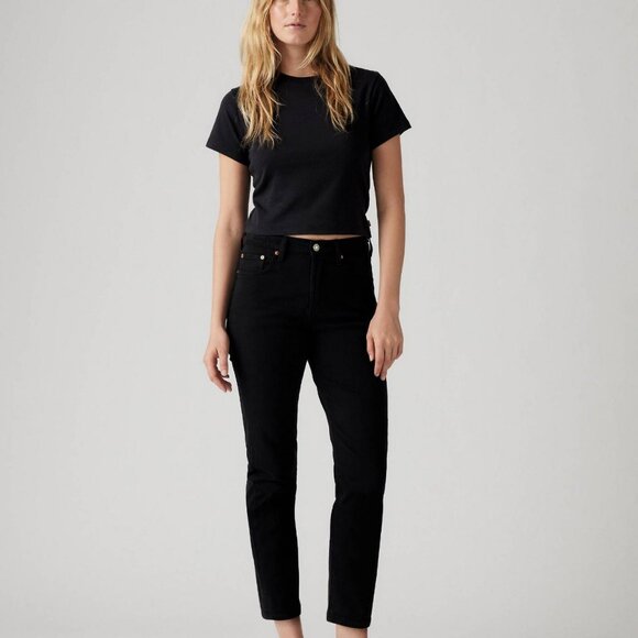 Levi's Denim - Levi’s 501 Original Cropped Women’s Jeans W28 L28 Black Sprout Pre-Owned